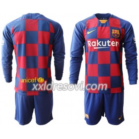 FC Barcelona Domaći Dječji Komplet Dresovi za Nogomet 2019-2020 Dugim Rukavima (+ kratke hlače)